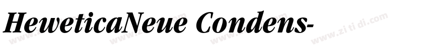 HeweticaNeue Condens字体转换